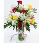 Red Roses Bunch and 500gms Black Forest Cake